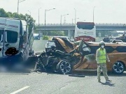 Tin tức trong ngày - Nhóm tài xế cãi nhau 5 phút ở làn 120km/h trước tai nạn liên hoàn trên cao tốc