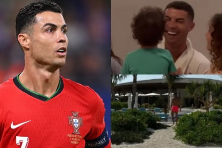 Ronaldo cười rạng rỡ bỏ sau lưng thất bại ở EURO, bị chê tệ nhất giải