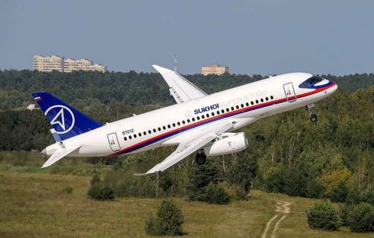 Máy bay Sukhoi Superjet 100 của Nga. Ảnh: TASS