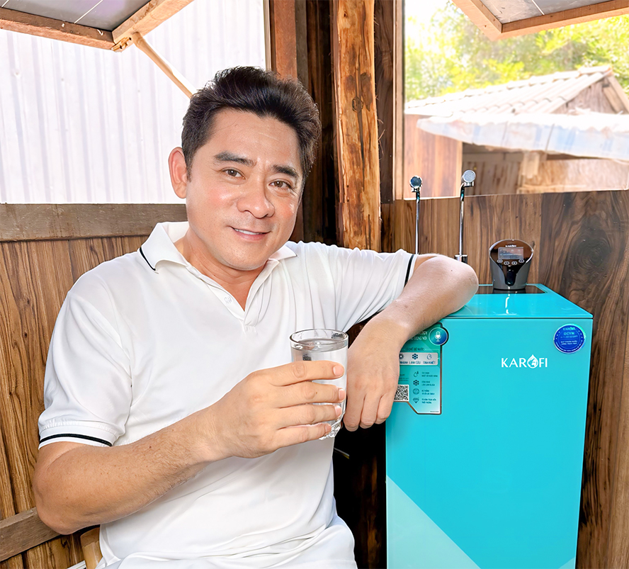 Diễn viên Huỳnh Anh Tuấn lựa chọn máy lọc nước Karofi để an tâm sống khỏe