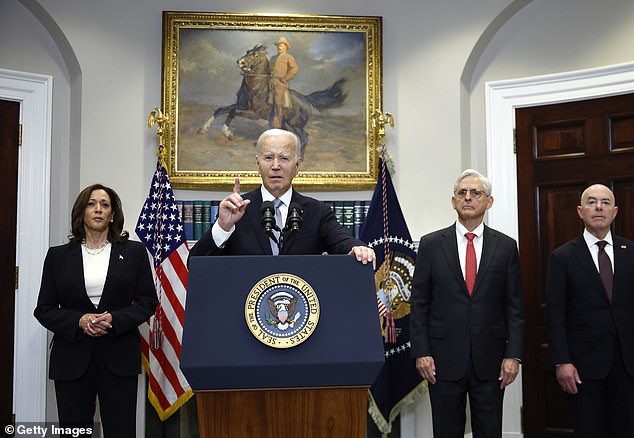 Tổng thống Mỹ Joe Biden phát biểu ở Nhà Trắng.