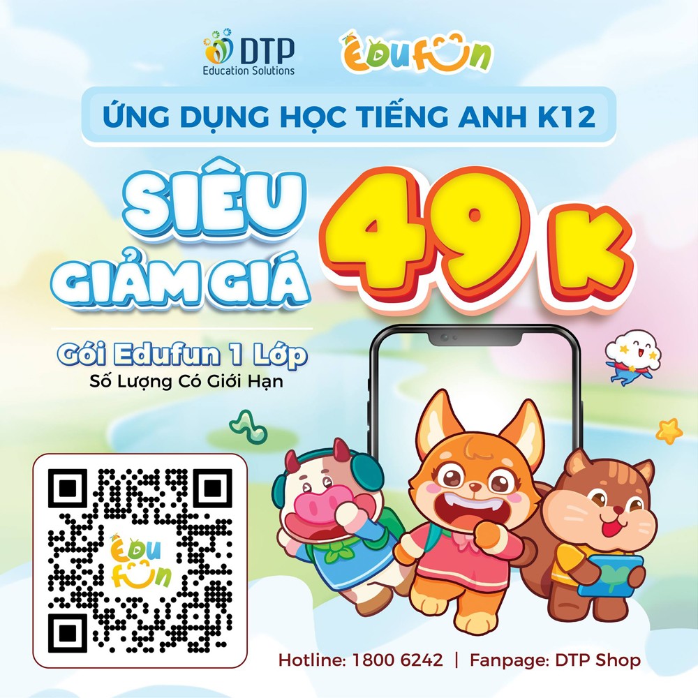 “Deal hời” cho phụ huynh nhân dịp ra mắt ứng dụng học tiếng Anh Edufun