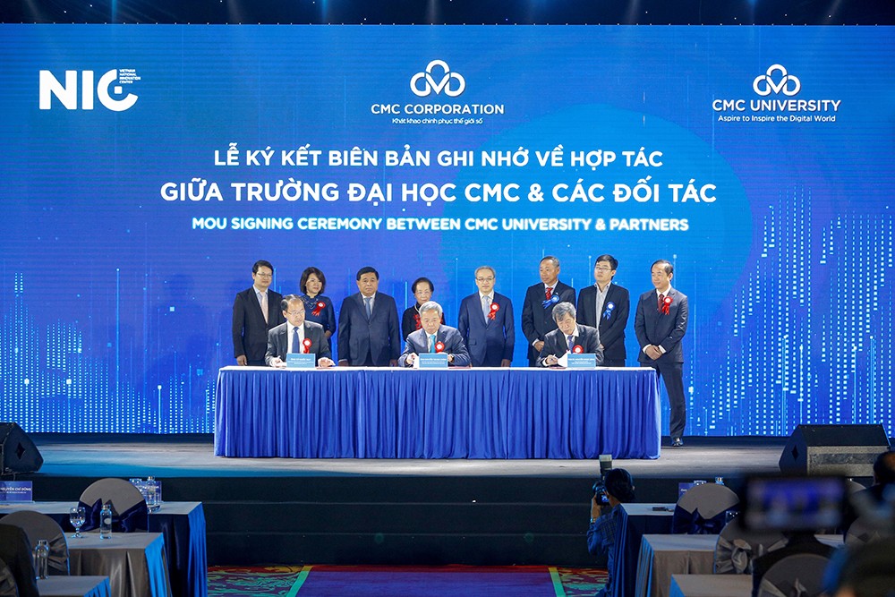 Trường Đại học CMC và Tập đoàn CMC ký MOU với Trung tâm Đổi mới sáng tạo Quốc gia NIC
