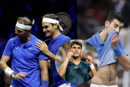 Alcaraz giao bóng 218 km/h hạ Djokovic, Nadal khen điểm mạnh của đàn em