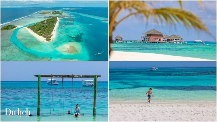 Màu xanh thiên nhiên tràn ngập khắp đảo Kanifinolhu thực sự là nguồn năng lượng "chữa lành" cho mọi du khách.