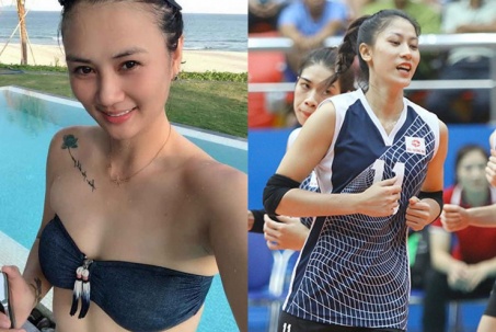 Người đẹp bóng chuyền Kim Huệ lại khoe dáng với bikini, Kiều Trinh giúp CLB Thông tin vô địch