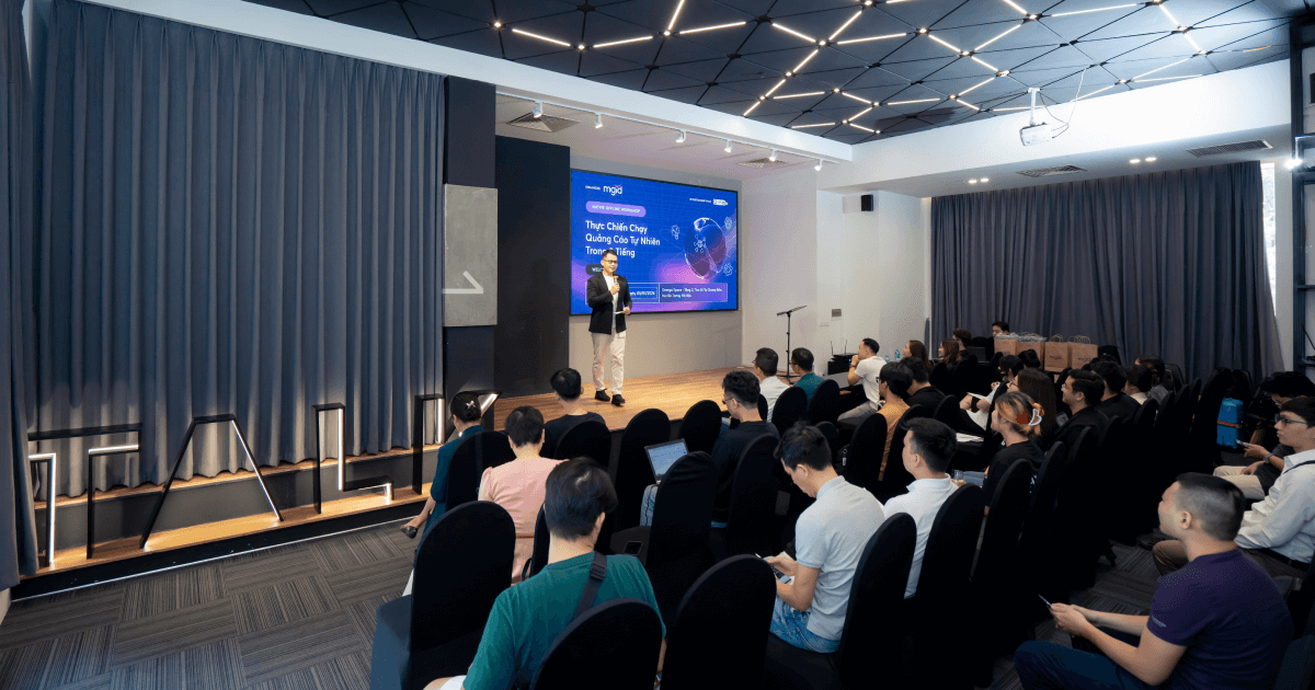 Buổi workshop đã quy tụ hơn 50 người tham dự đến từ các ngành như bất động sản, tài chính, mỹ phẩm, gia dụng, vv.