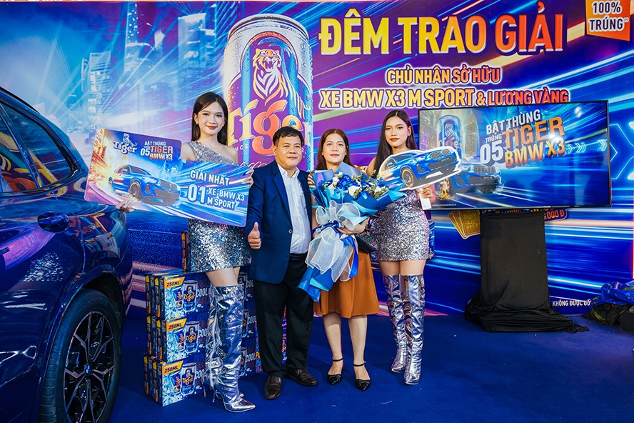 Tiger Beer trao xe BMW X3 Msport đầu tiên của chương trình khuyến mại “Bật thùng Tiger, trúng 5 BMW X3” ở Bình Dương - 6