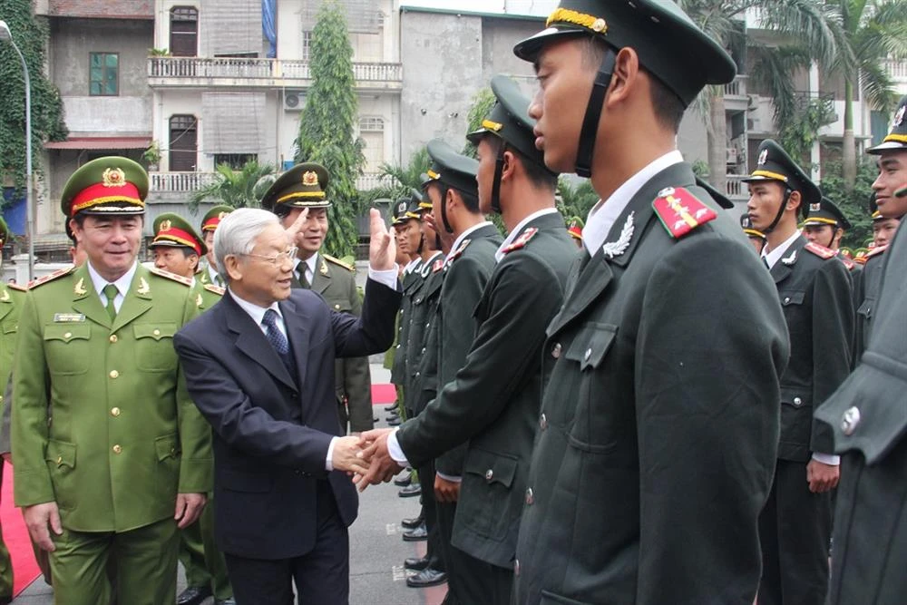 Tấm gương sáng của Tổng Bí thư Nguyễn Phú Trọng đối với lực lượng Công an nhân dân