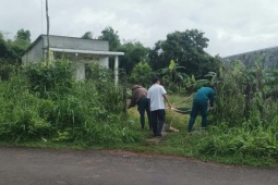 Pháp luật - Thi thể người phụ nữ bị quấn chặt, đốt cháy trong nhà vệ sinh ở Bình Phước