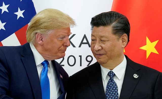 Ông Trump và ông Tập trong một sự kiện năm 2019. Ảnh: Reuters