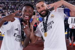 Tin mới nhất bóng đá tối 22/7: Benzema tin Vinicius sẽ giành Quả bóng vàng