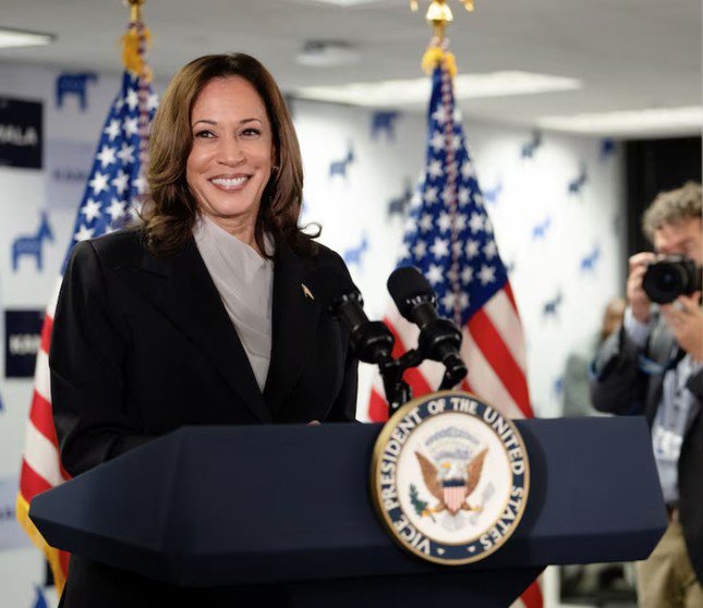 Phó Tổng thống Mỹ Kamala Harris. (Ảnh: Reuters)