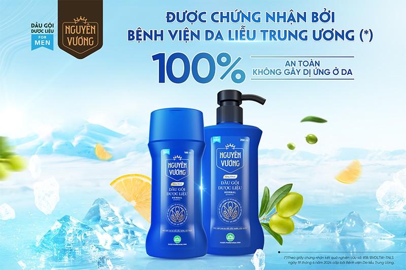 Dầu gội dược liệu Nguyên Vương được chứng nhận bởi Bệnh viện Da Liễu Trung Ương - 1