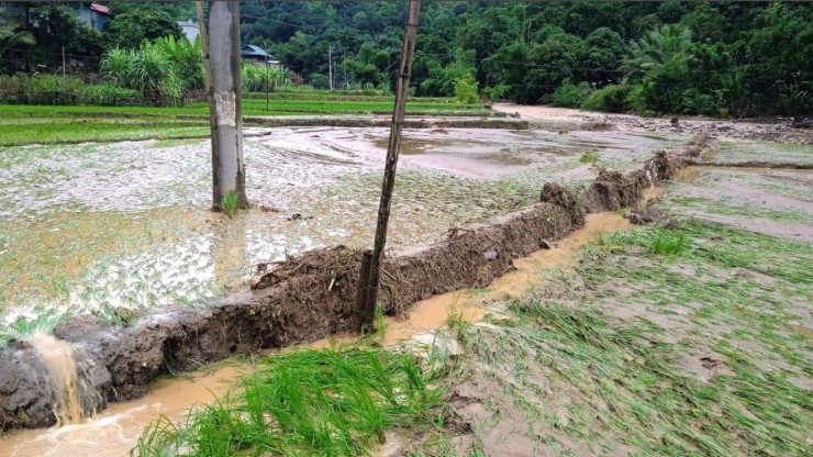 Mưa lũ tàn phá Sơn La, gây ngập úng, cô lập nhiều địa phương