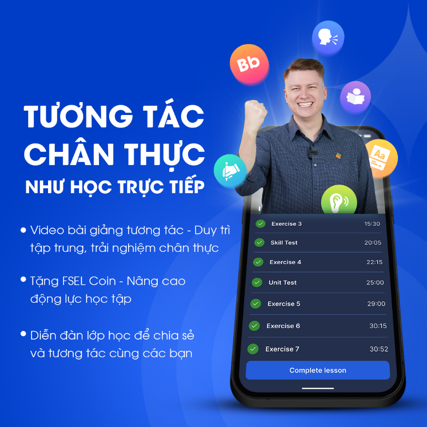 Học tiếng Anh đầy thú vị và hiệu quả trên FSEL