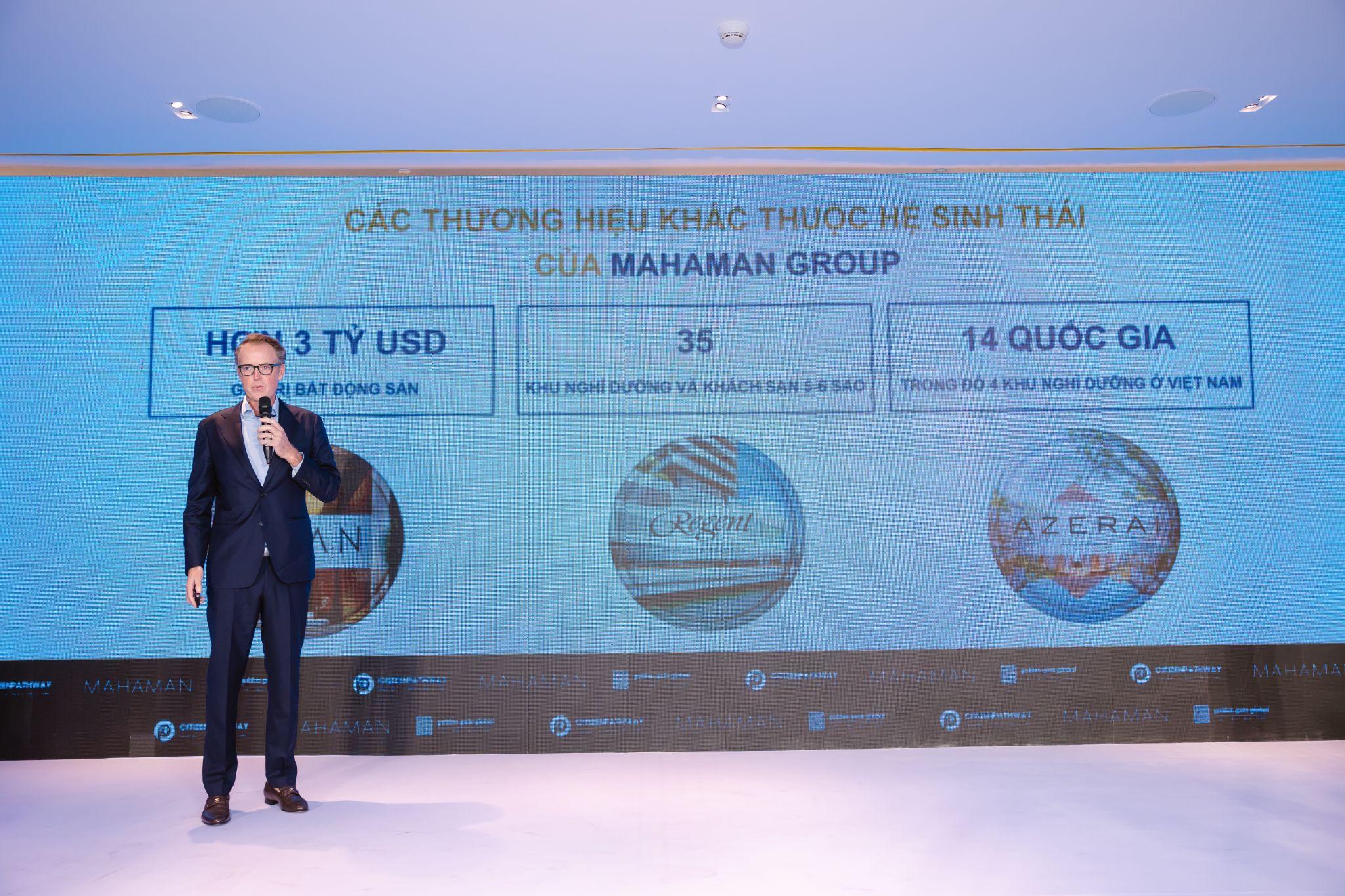 Đại diện chủ đầu tư Mahaman Development Group trình bày tại sự kiện của Citizen Pathway