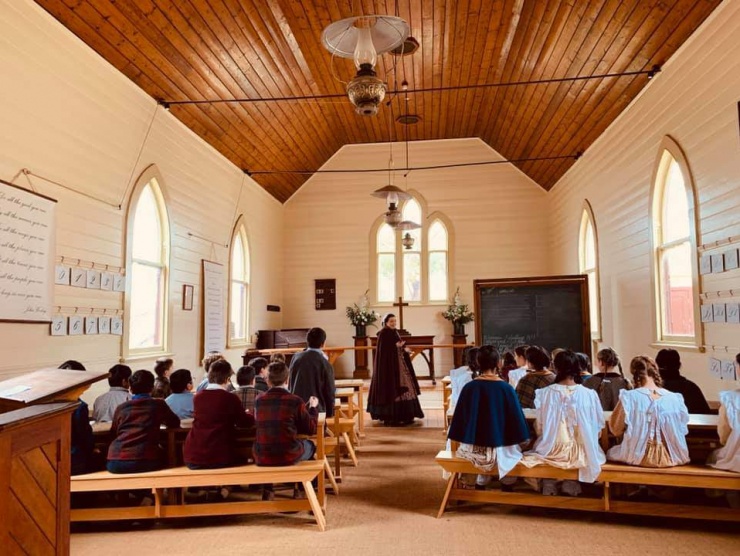 Lớp học tại&nbsp;thị trấn mỏ vàng&nbsp;Sovereign Hill