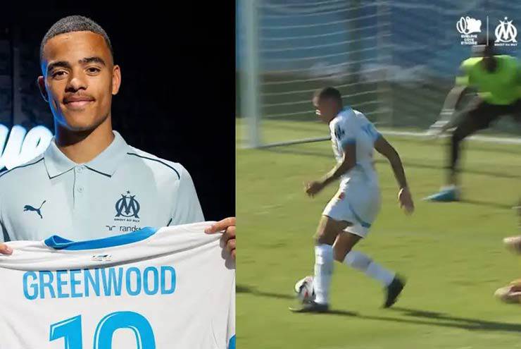 Greenwood đã có bàn đầu tiên cho Marseille sau khi ra mắt