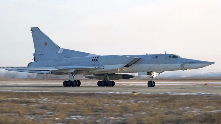 Oanh tạc cơ chiến lược Tu-22M3 của Nga. Ảnh: Kyiv Post.