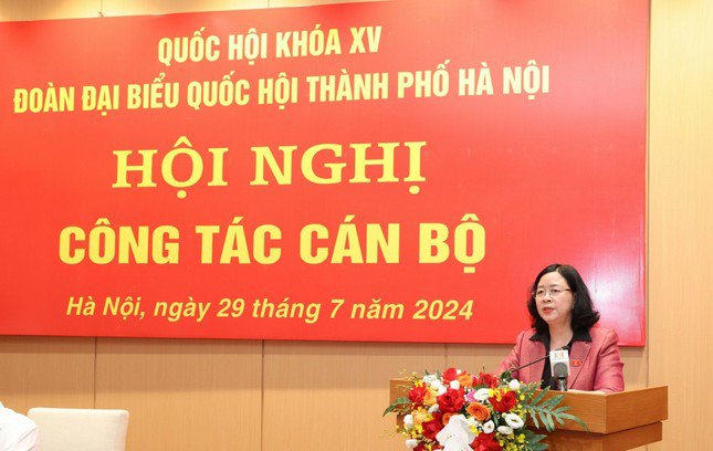 Bí thư Thành ủy Hà Nội Bùi Thị Minh Hoài đắc cử Trưởng Đoàn đại biểu Quốc hội thành phố khóa XV