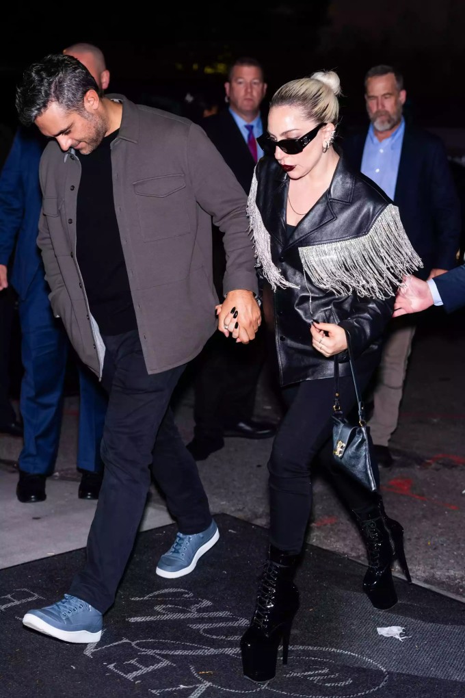 Lady Gaga và Michael Polansky. Ảnh: GC