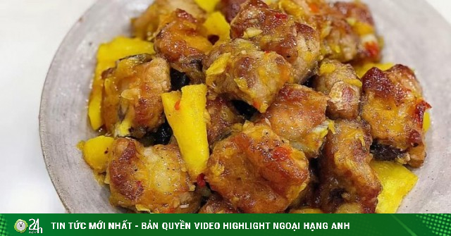 Bữa tối làm sườn rim dứa theo cách này, cả nhà thi nhau gắp