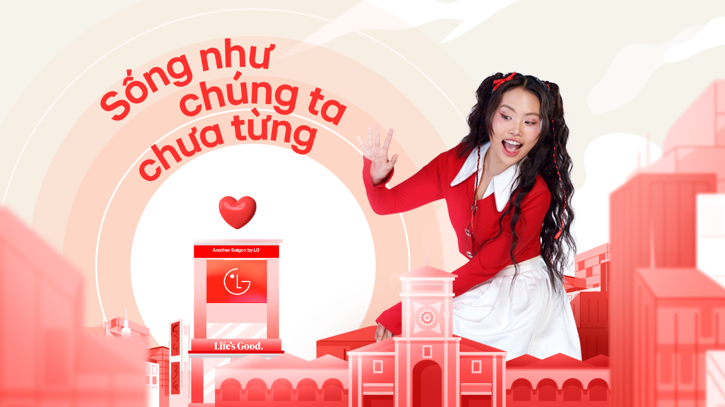 “Vũ trụ rực tích cực" với những khung cảnh thân thuộc của Việt Nam rực sắc đỏ tích cực.