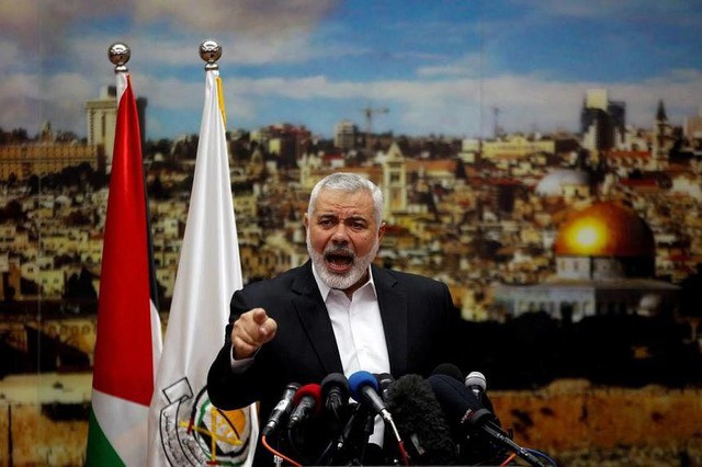 Thủ lĩnh Ismail Haniyeh đã có công lớn trong việc xây dựng năng lực chiến đấu của Hamas. ẢNH: REUTERS