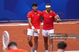 Thể thao - Nadal và Alcaraz thắng nhọc bộ đôi người Hà Lan, đoạt vé vào tứ kết Olympic