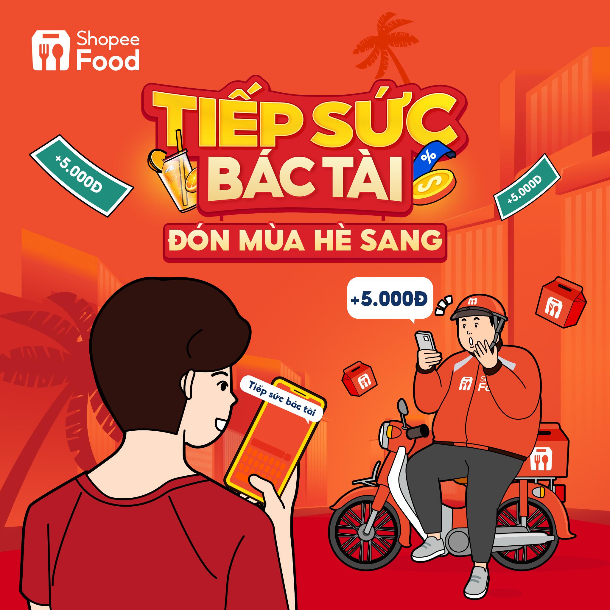 Chương trình “Đón mùa hè sang” ghi nhận 200 tài xế nhận được phần chi phí hỗ trợ cho đơn hàng giao thành công từ ShopeeFood.