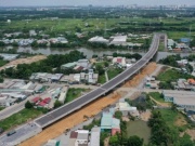 Tin tức trong ngày - Cầu rút ngắn quãng đường 10 km còn 500 m ở TP HCM sắp thông xe