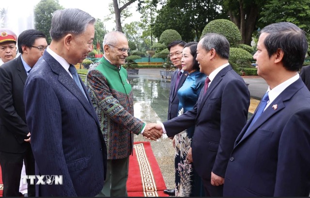 Chủ tịch nước Tô Lâm đón Tổng thống Timor Leste José Ramos-Horta thăm cấp Nhà nước