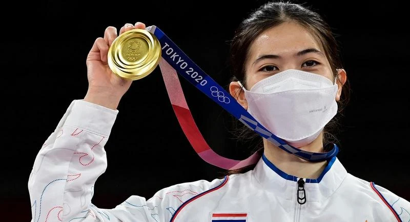 Panipak Wongpattanakit vô địch Taekwondo hạng 54kg Olympic Tokyo nay tiếp tục là niềm hy vọng vàng của Thái Lan ở Paris 2024. Ảnh:B.P