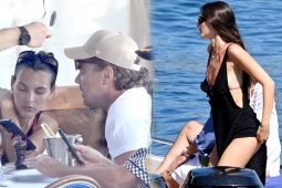 Leonardo DiCaprio và bạn gái nghỉ dưỡng ở biển Italy