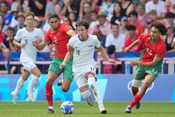 Bóng đá - Video bóng đá U23 Morocco - U23 Mỹ: Sao PSG tỏa sáng, tưng bừng 4 bàn (Olympic)