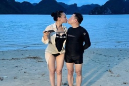 Vợ chồng Phương Oanh - Shark Bình nhí nhố bên nhau