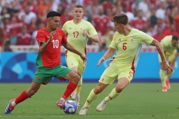 Video bóng đá U23 Morocco - U23 Tây Ban Nha: Kịch tính 3 bàn, ngược dòng đoạt "vé vàng" (Olympic)