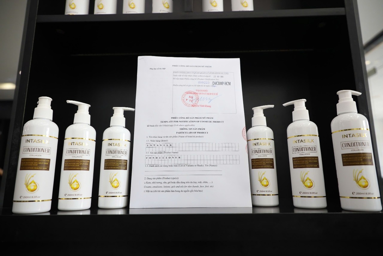 Phiếu công bố 00220 được cấp cho sản phẩm Intasilk Conditioner