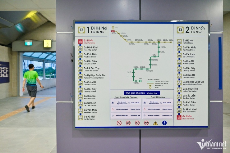 Metro Nhổn - Ga Hà Nội chính thức vận hành thương mại từ 8/8/2023