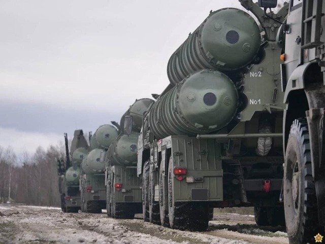 Hệ thống phòng không S-400 và Pantsir-S tham gia cuộc tập trận quân sự Nga-Belarus. Ảnh: ANADOLU