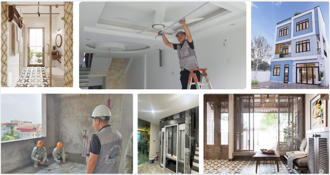 Phần thiết kế nội thất phòng khách cho một khách hàng của IGcons tại Thanh Trì