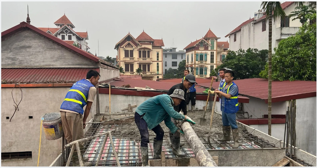 IGcons thi công công trình xây nhà trọn gói tại Long Biên - Hà Nội