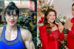 Bạn trẻ - Cuộc sống - Cuộc hôn nhân thú vị của 'búp bê cơ bắp' Đồng Nai và anh chàng điển trai