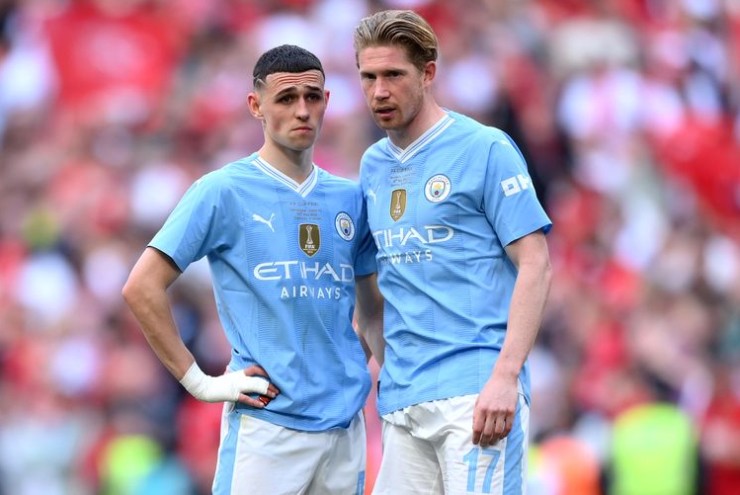 Foden và De Bruyne đứng trước nguy cơ lỡ siêu cúp Anh