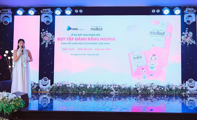 Công ty Cổ phần Dược phẩm MID tổ chức thành công lễ ra mắt sản phẩm mới ,Bọt tập đánh răng Midkid