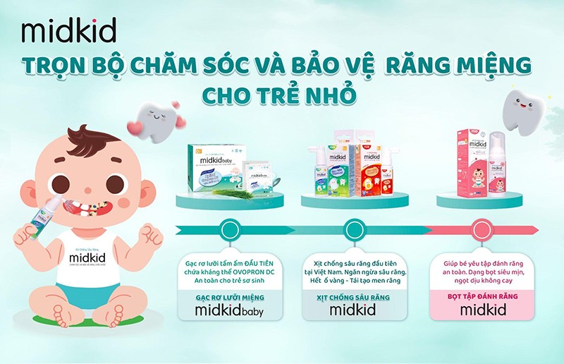 Hãy cùng Midkid tận hưởng niềm vui trong chăm sóc răng miệng, nuôi dưỡng nụ cười sáng khoẻ ngay từ những năm tháng đầu đời!
