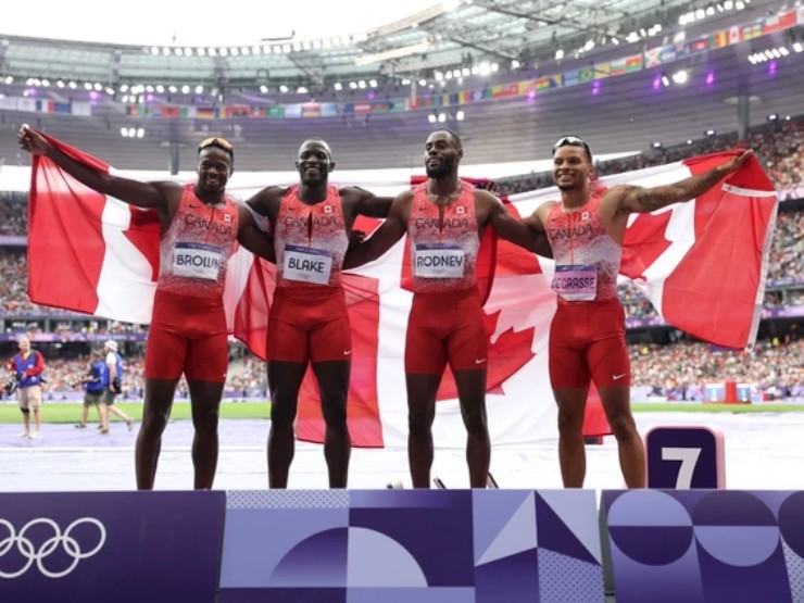 Canada sở hữu 4 "tứ đại anh hùng" đường chạy 4x100m tại Olympic 2024