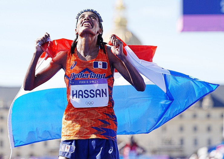 Hassan phá kỷ lục Olympic cuộc đua&nbsp;marathon dành cho nữ