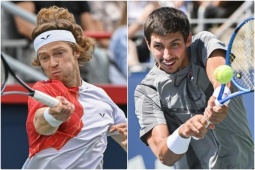 Thể thao - Video tennis Rublev - Popyrin: Ngỡ ngàng 2 set, lần đầu ngọt ngào (Rogers Cup)